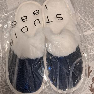 Sequin slippers